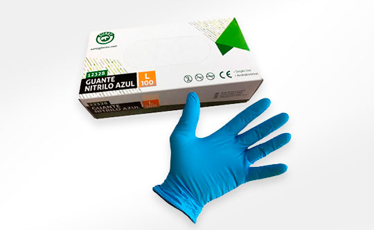 Luvas descartáveis