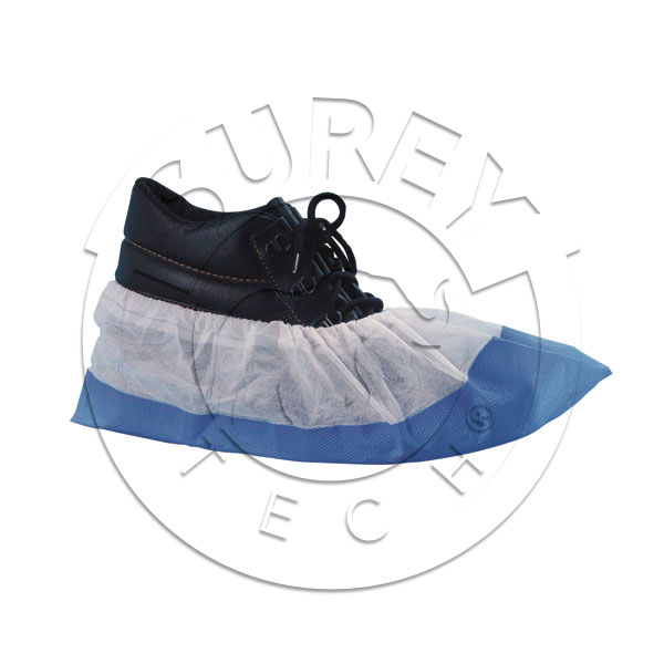 Cobre-sapatos PP/CPE Premium azul e branco